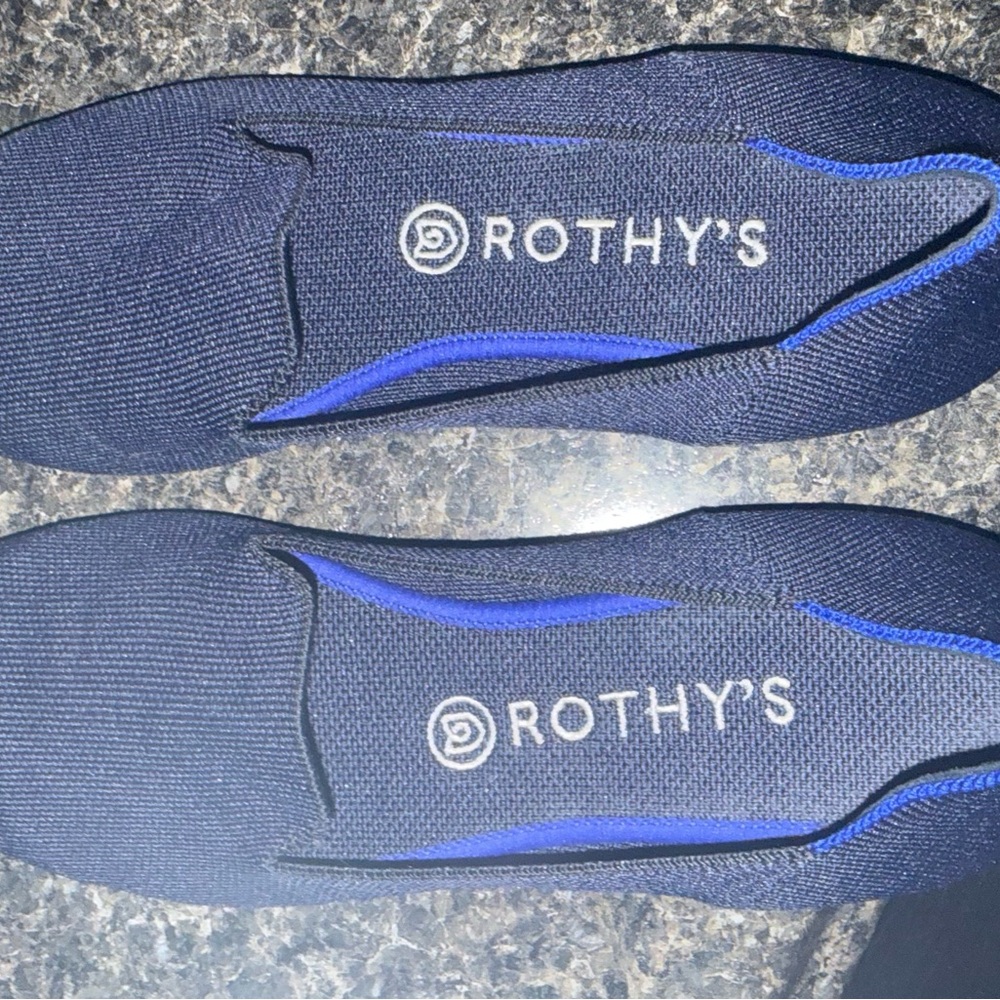 Rothy's Deep Blue Slip-Ons
